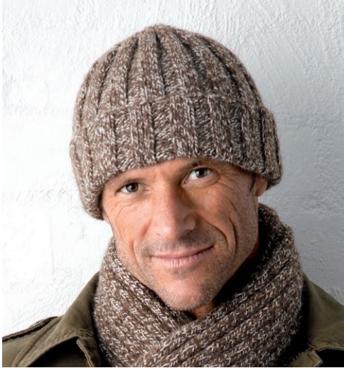 Mens Rib Beanie in Perfect Day 8 Ply - Free Pattern | Wool ...